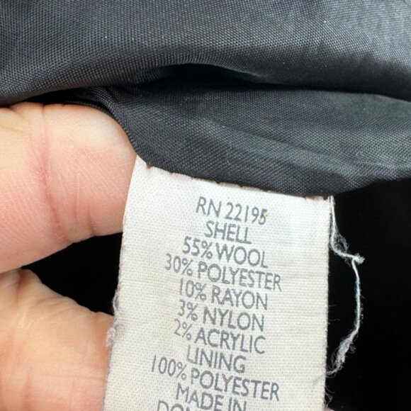 Jason Kole Womens Wool Blend Hooded Peacoat Size Medium - Picture 5 of 7